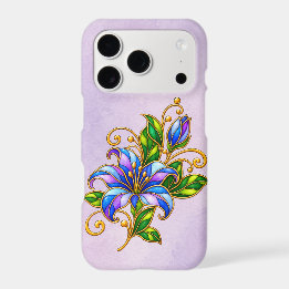 Painted Purple Petals iPhone 17 Pro Case