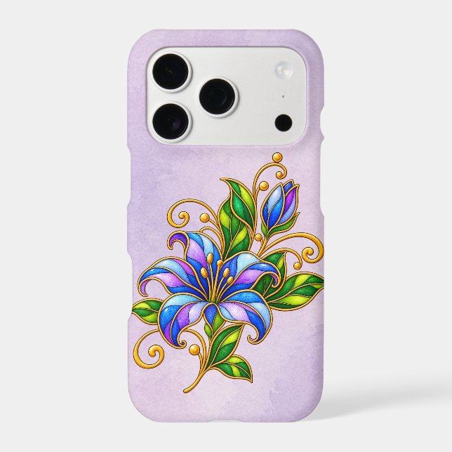 Painted Purple Petals  iPhone Case (Back)