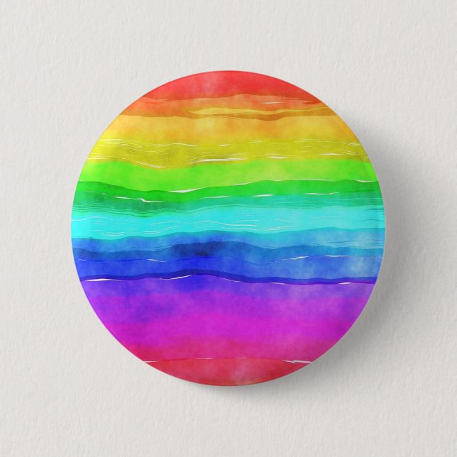 Painted Rainbow Button (Front)