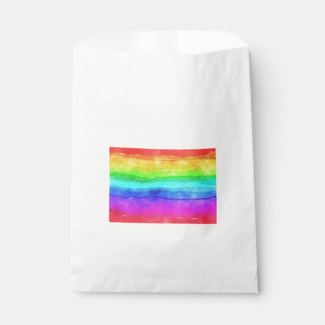 Painted Rainbow Favor Bag (Front)