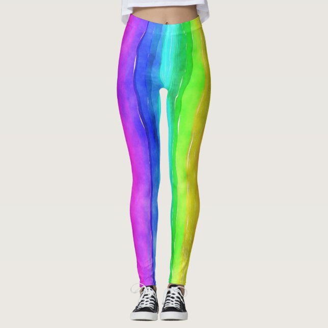 Painted Rainbow Leggings (Front)