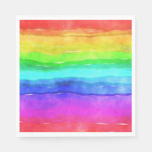 Painted Rainbow Napkins