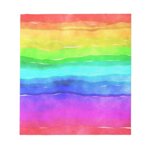 Painted Rainbow Notepad