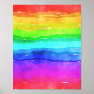 Painted Rainbow Poster