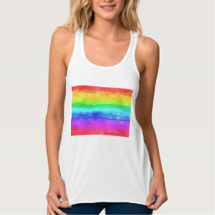 Painted Rainbow Tank Top