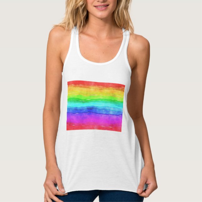 Painted Rainbow Tank Top (Front)