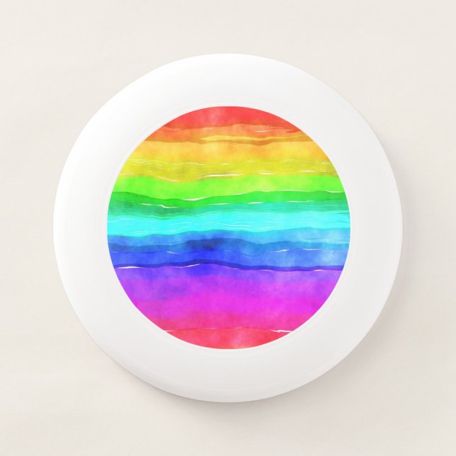 Painted Rainbow Wham-O Frisbee (Front)