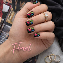 Painted Red Poppy Minx Nail Art Decals