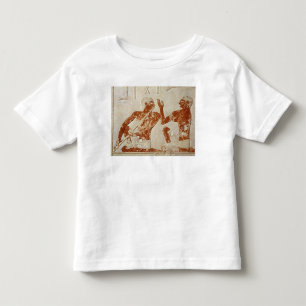 Painted relief depicting a flute player toddler t-shirt