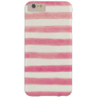 Painted Retro Pink Stripes Girly