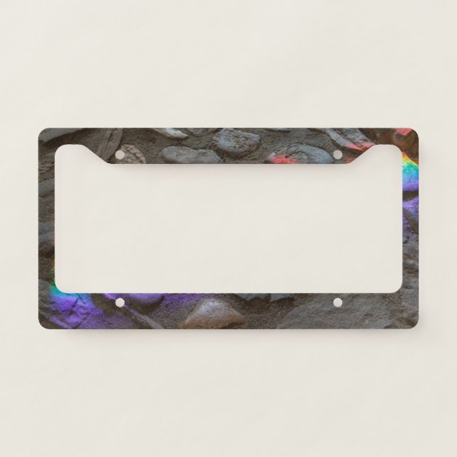 Painted Rock  License Plate Frame (Front)