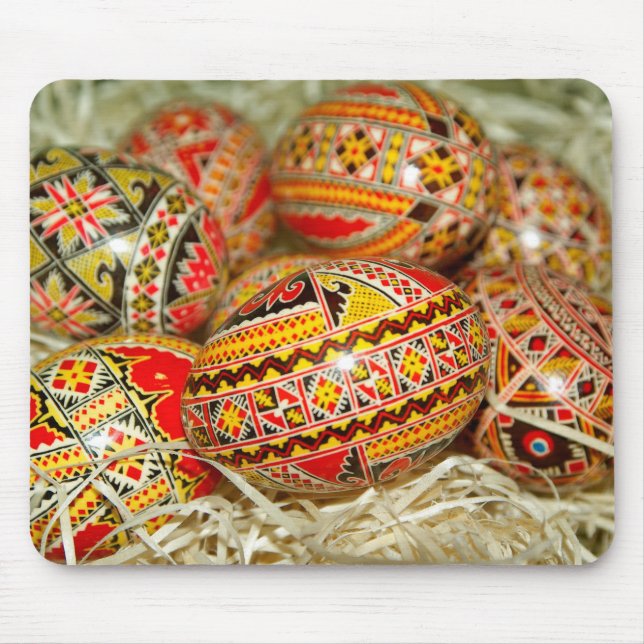 Painted Romanian Easter Eggs Mouse Pad (Front)