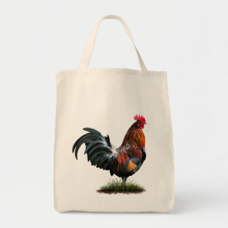 Painted Rooster Grocery Bag