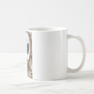 painted skull coffee mug