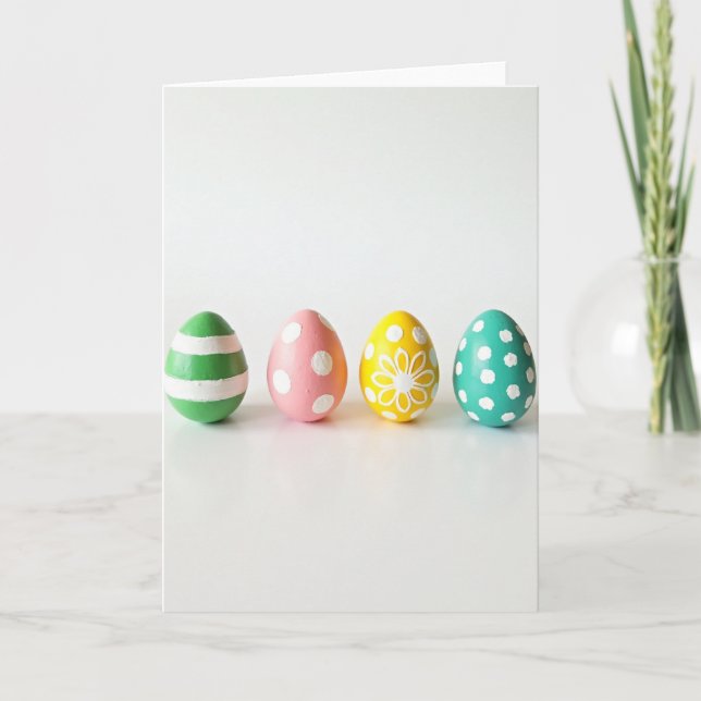 Painted Springtime Egg Art Card (Front)