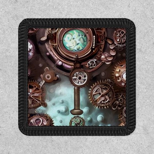 Painted Steampunk Elements Collage 2 Patch