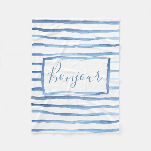 Painted Stripes Customizable Blanket (Front)