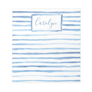 Painted Stripes Customizable Notepad