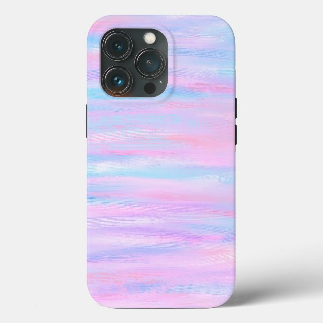 Painted Stripes Turquoise Pink Purple Case-Mate iP iPhone Case (Back)