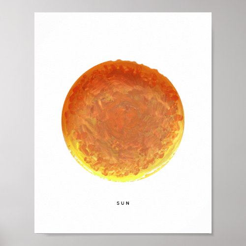 Painted Sun Art Print