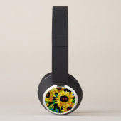 Painted Sunflowers Custom  Bluetooth Headphones (Right)