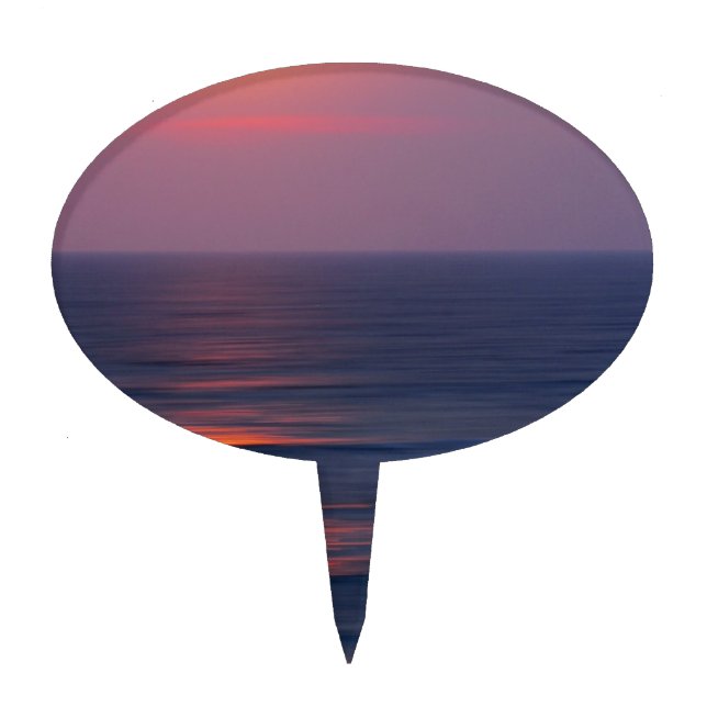 Painted Sunset Cake Topper (Front)