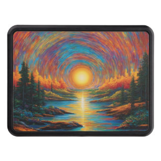 Painted Sunset Hitch Cover