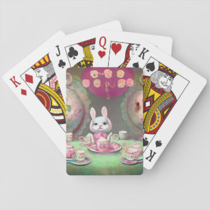 Painted Tea Party Playing Cards