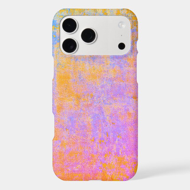 painted texture in sunset colours iphone case (Back)