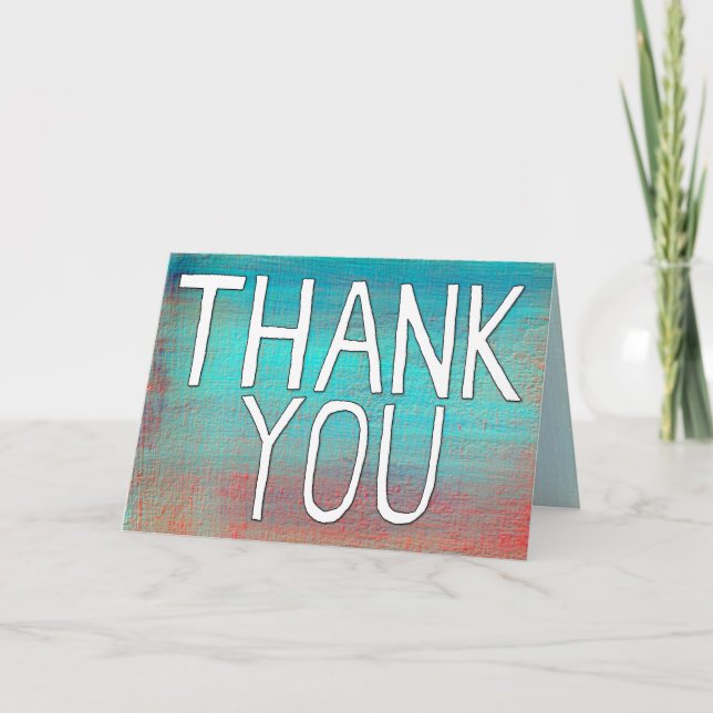Painted Thank You Card (Customizable) (Front)