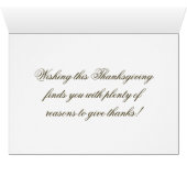 Painted Thanksgiving Greetings (Inside Horizontal (Bottom))