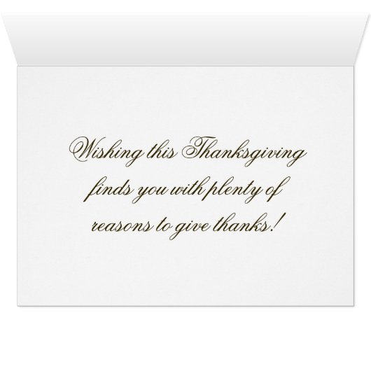 Painted Thanksgiving Greetings (Inside Horizontal (Bottom))