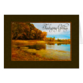 Painted Thanksgiving Greetings (Front Horizontal)