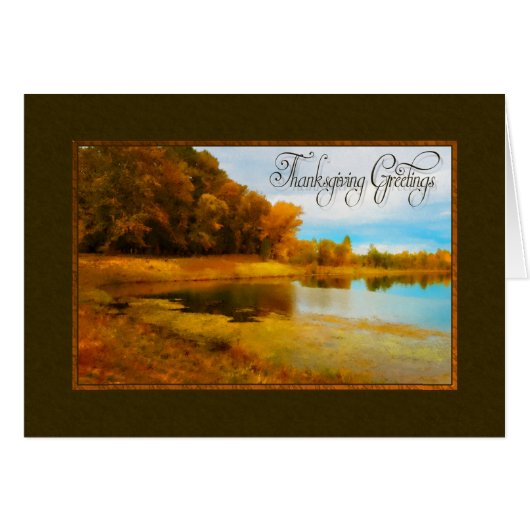 Painted Thanksgiving Greetings Cards (Front Horizontal)