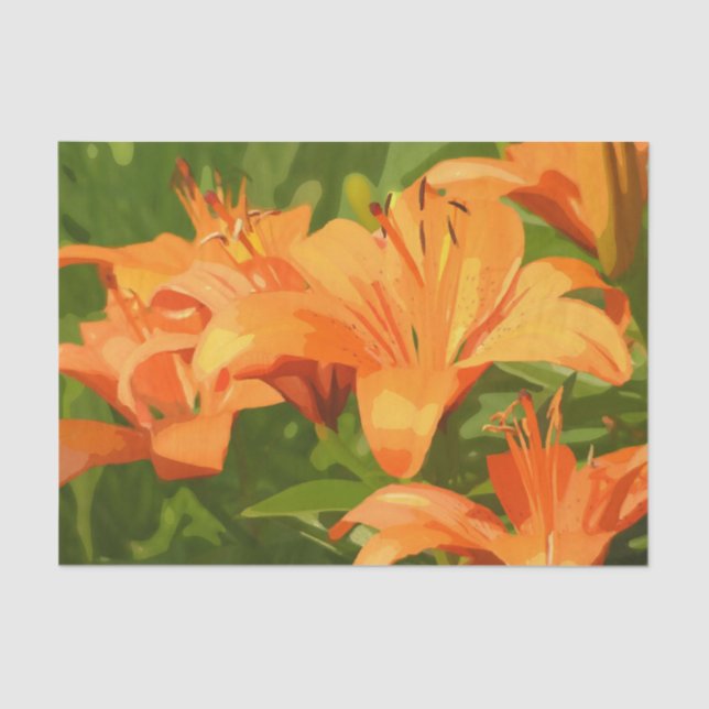 Painted Tiger Lily Tissue Paper (Front)