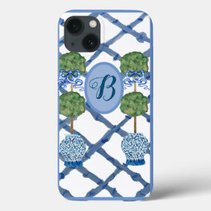 Painted Topiary Chinoiserie Ginger Jars Jar iPhone 13 Case