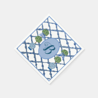 Painted Topiary Chinoiserie Ginger Jars Jar  Napkins