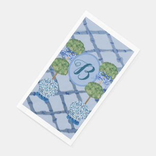 Painted Topiary Chinoiserie Ginger Jars Jar Paper Guest Towels