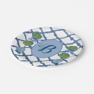 Painted Topiary Chinoiserie Ginger Jars Jar  Paper Plates