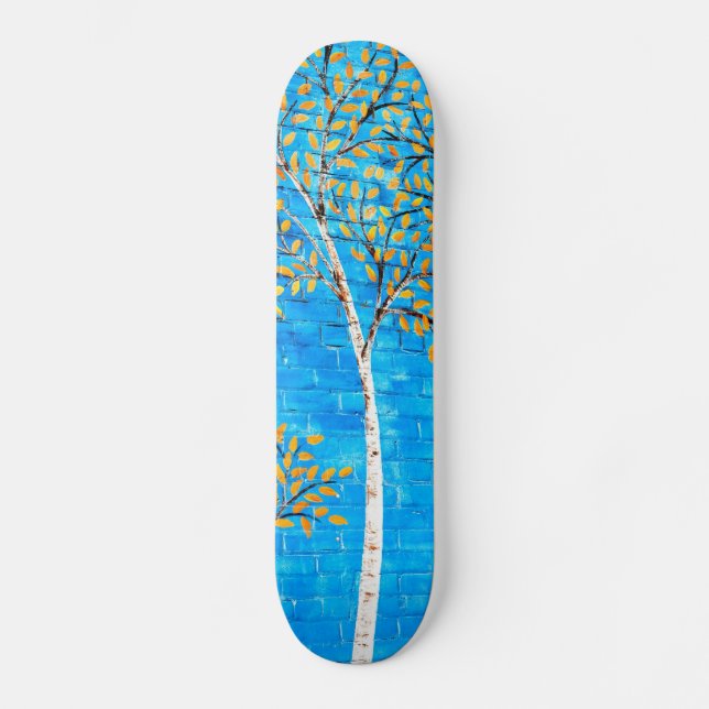 painted trees skateboard (Front)