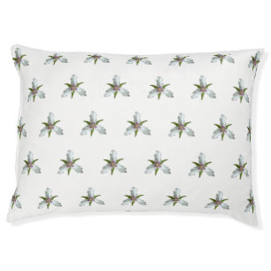 Painted Trillium Spring Wildflower Dog Pet Bed