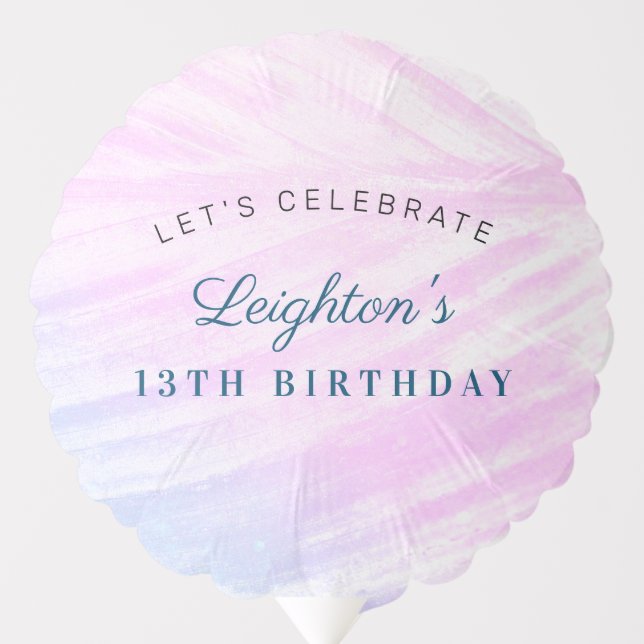 Painted Tropical Leaf Balloon (Front)