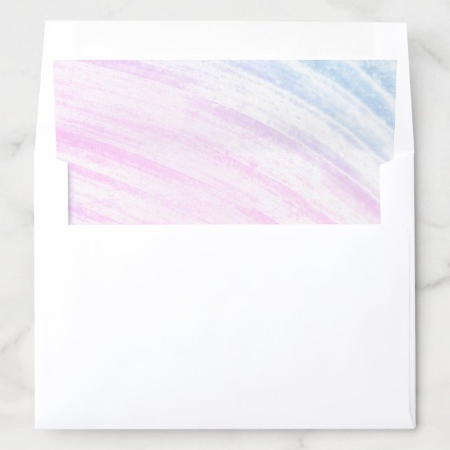 Painted Tropical Leaf Envelope Liner (In Envelope)