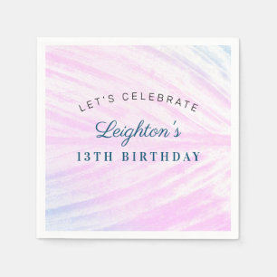 Painted Tropical Leaf Napkins