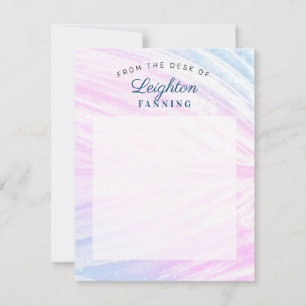 Painted Tropical Leaf Note Card