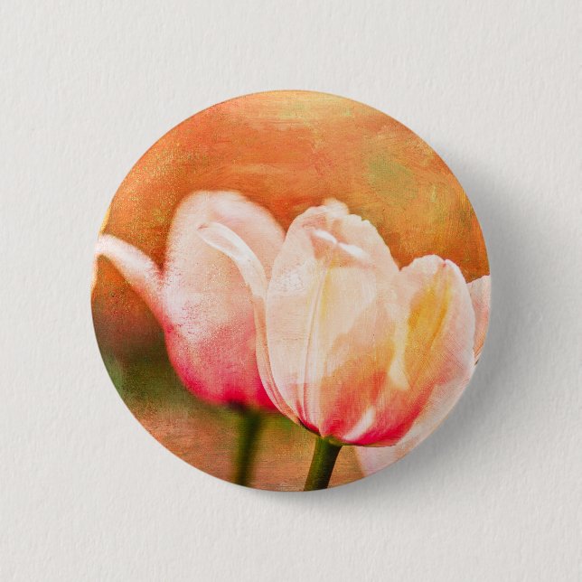 Painted Tulips Button (Front)