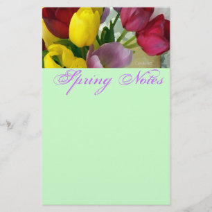 Painted Tulips Stationery