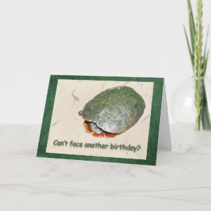 Painted Turtle Birthday Greeting Card