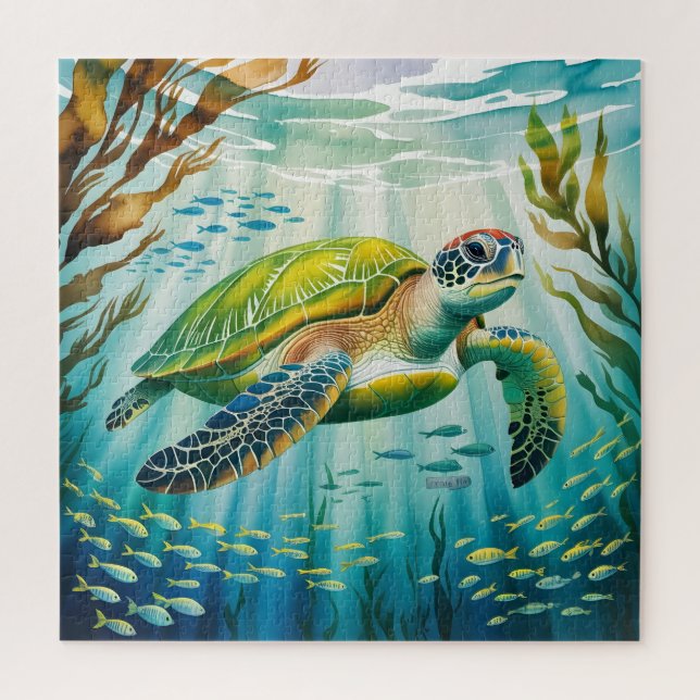 Painted Turtle Jigsaw Puzzle (Vertical)