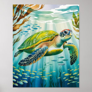 Painted Turtle Poster